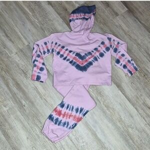 Purple Lilac Kids Tie Dye Sweatsuit Dreamsicle Kids Purple Ice Kidswear Large